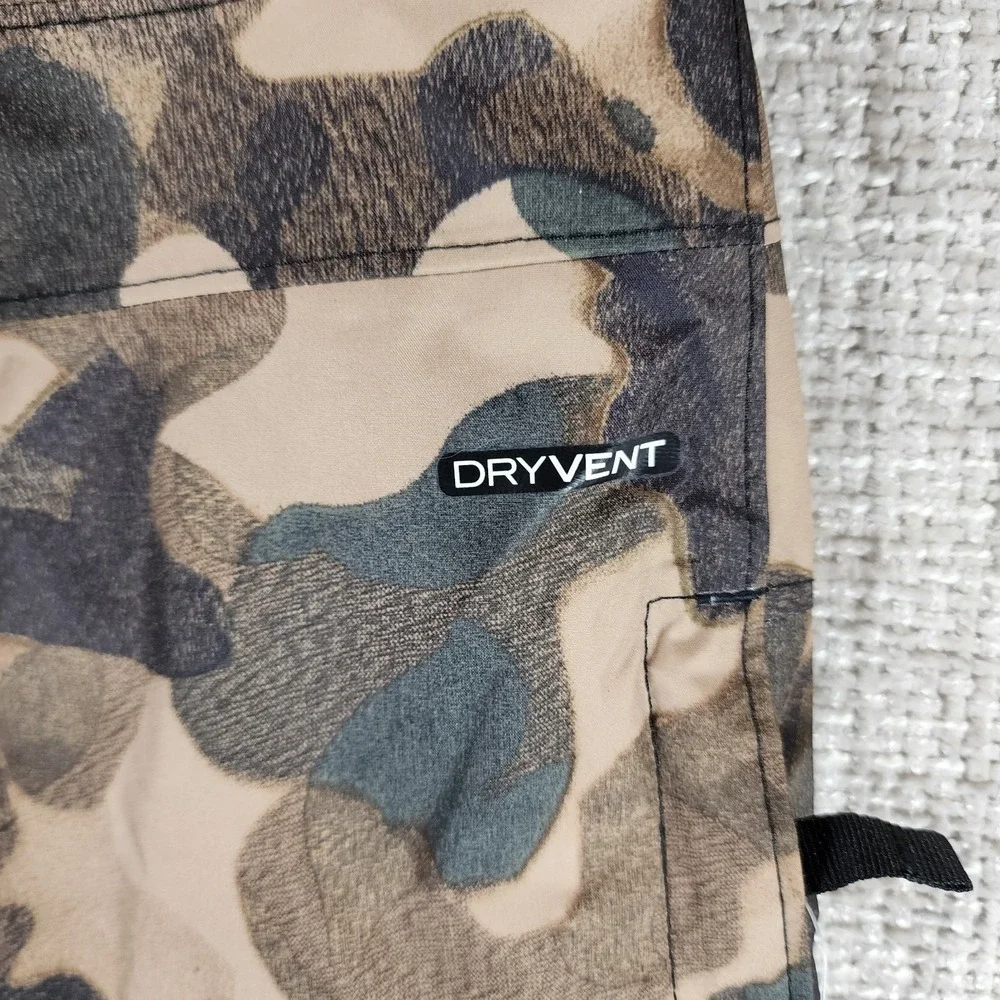 The North Face Freedom Utility Bibs Dryvent Youth L‎ 12 Camo Ski Snowboard NWT